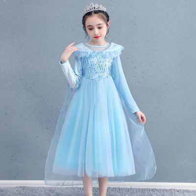 China Anti-wrinkle female princess Dress Girls Dresses baby blue flower denim skirt sheathed new by 2021 summer Korean fashion clothing shorts for sale