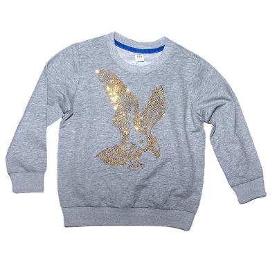 China Viable Tops Boy T-Shirts For Kids For Boys 100% Cotton Diamond Eagle T-shirt O Neck Child Snap Kids Polo Shirt for sale