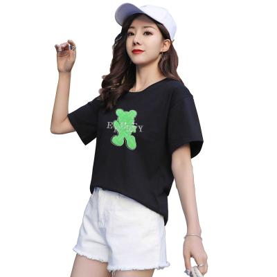 China Anti-pilling in OEM Stock Female Service T-shirt Custom T-shirt Printing Custom Logo Label Graphic Women Women T-shirts for sale