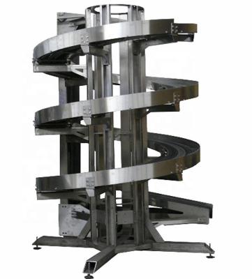 China Fire Resistant Vertical Lifting Flexible Elevator Conveying System Spiral Conveyor for sale