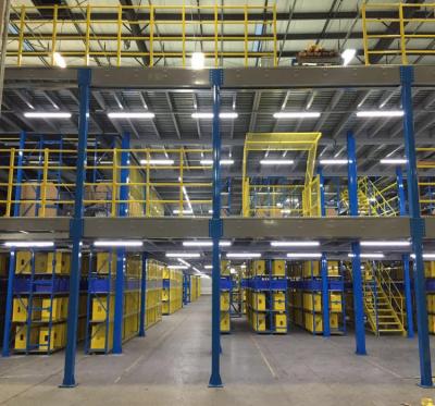 China Space Saving Warehouse Storage Shelving System Metal Steel Mezzanine Racking Industrial Structure Platform for sale