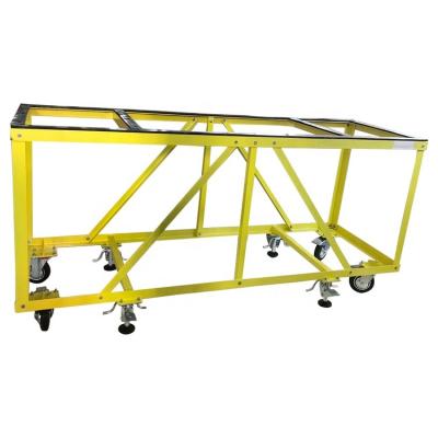 China Convenience Easy Industrial Use Safety Operation Heavy Duty Steel Material Workshop Or Warehouse Trolley for sale