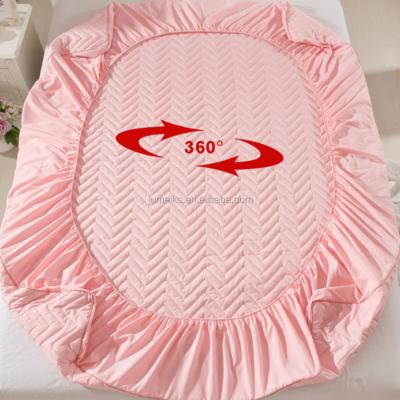 China High Quality Breathable: 100%Cotton Quilted Mattress Protector, 140gsm Polyester Filling, Sleeping Bed Well Mattress Topper.BSCI, OEKO-TEX100 for sale