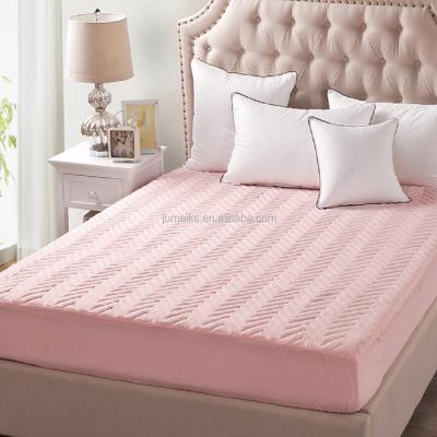 China Breathable High Quality: Microfiber Quilted Mattress Protector, 140gsm Polyester Filling, Anti-Slip Quilted Bedspreads.BSCI, OEKO-TEX100 for sale