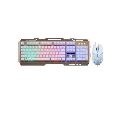 China Mobile Phone G700 Colorful Waterproof Bracket Keyboard and Mouse Set USB Wired Mechanical Feeling RGB Keyboard Mouse Set Kit for sale