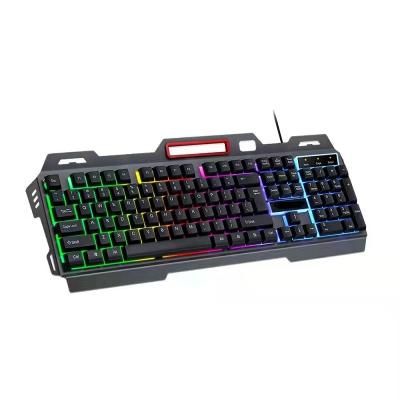 China Wholesale custom STABLE CONNECTION bajeal factory logo K79 metal RGB LED pattern gaming keyboard wired light 1000DPI mouse keyboard mouse combos for sale