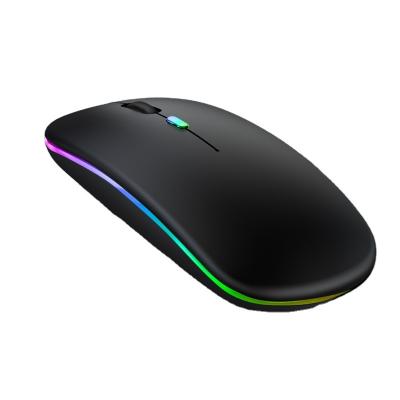 China Gaming Mode Led Laptops Gaming Mouse Lightweight Three-speed DPI 2.4G 4D Dual Mode Wireless Mouse for sale