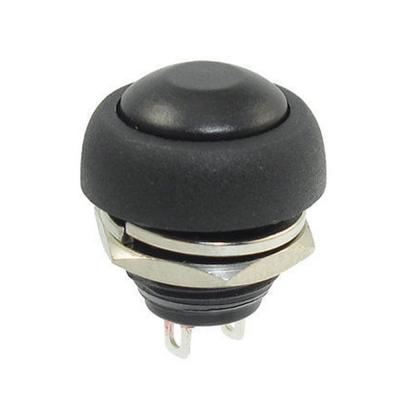 China Black Color Round Button Switch , Push Button Starter Switch For Gas Cooker for sale