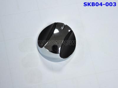 China High Gloss Oven Control Knob Electroplate Chrome / Nickel Zamac Material for sale