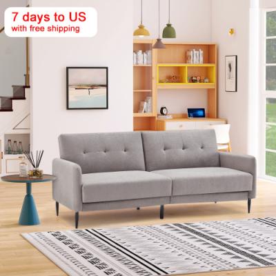 China Multifunctional Upholstered Foldable Convertible Living Room Sleeper Couch Folding Sofa Bed for sale