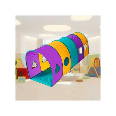 China Toy Indoor Outdoor Kids Soft Pop Up Polyester Crawling Toy Fun Tube Crawl Tunnel See The Tunnel Game Toy Tent Play House For Kids for sale