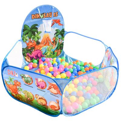 China Soft Toy Kids Ocean Ball Pool Pit With Basketball Hoop Easy Fold Jump Up Kids GYM Baby Room Ball Pool Frame Tent Toy Pool for sale