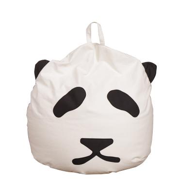 China Factory Instagram Fashion Cotton Cartoon Panda Chair Sofa Cover Stuffed Toy Storage Lazy Bean Bag For Reading Nook for sale