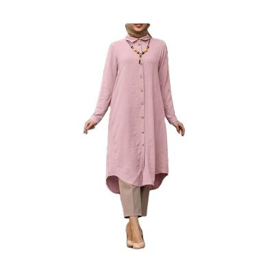 China Polyester 2022 wholesale muslim women tops new design high fashion islamic product long frame islamic dress for sale