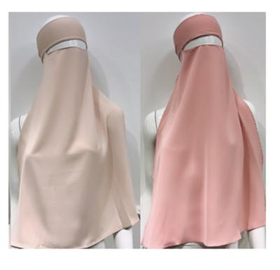 China Wholesale Islamic Clothing Eid Prayer Garment Khimar Hijab High Quality Muslims Sold Color Turban Hijab Arab Women for sale