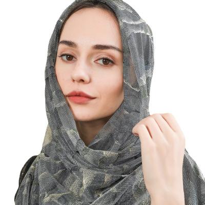 China New Design Customized Polyester Hijab Tudung Bawal Designs Warm Cotton Muslim Hijab Veil for sale