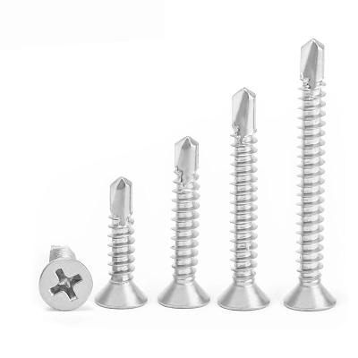 China China Factory Manufacturer Stainless Steel 410 Flat Head Self Drilling Screw Din7504 Flat Head for sale