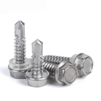 China Wholesale industry general chinese supplier ss304 ss410 self drilling hex screw for sale