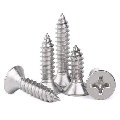 China JISB1122F SUS304 Cross Self Tapping Screw High Quality Flat Head Countersunk Countersunk Wholesale for sale