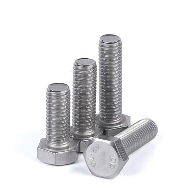 China 8mm Stainless Steel 316 Hex Bolt Hexagon Screw M8*16/20/25/30/35/40/60-200 for sale