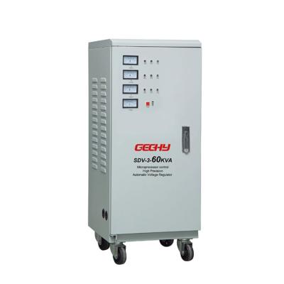 China PC 3 phase 60kva voltage stabilizer 380v voltage stabilizer ac servo voltage regulator for machine for sale