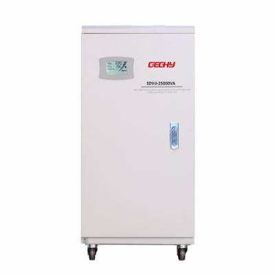 China SVC AC Voltage Stabilizer 25KVA Single Phase Automatic Voltage Regulator With Digital Display for sale