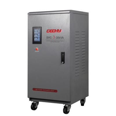 China SVC Type Three Phase Servo Industrial AC 6kva-90kva Automatic Voltage Regulator for sale