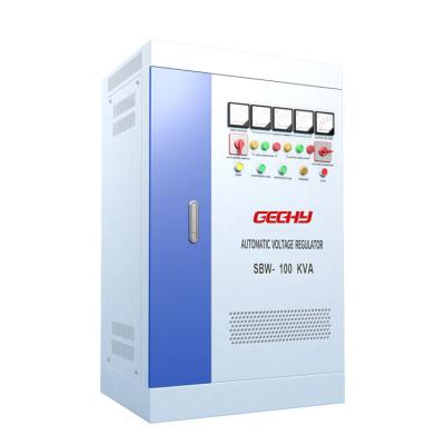 China SBW DBW/SBW-100KVA super power single/three phase fully automatic compensated voltage regulator/stabilizer for sale