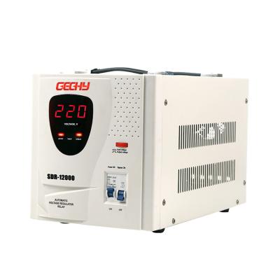 China SVC 12kva Single Phase AC Automatic Voltage Regulator / Home Electric Voltage Stabilizer 220v for sale