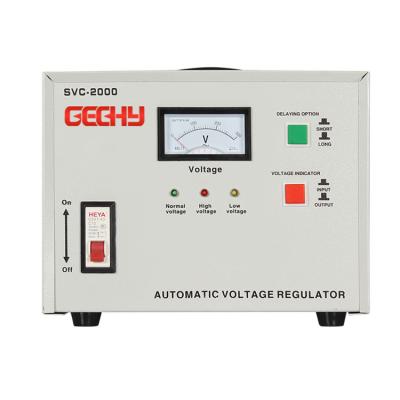 China SVC Desktop Type 220v AC Servo Motor 2000va Automatic Voltage Regulator / Stabilizer For Computer for sale