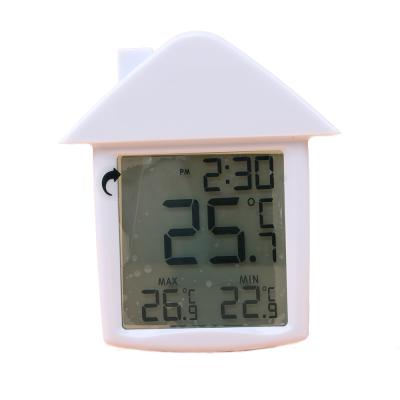 China Transparent Window Temperature Thermometer Indoor Outdoor High Low Hydrometer for sale