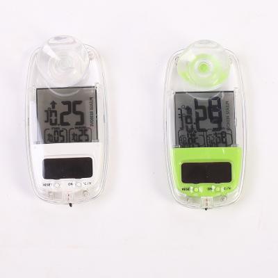 China Indoor Home Temperature Meter Home Temperature Trend Indicator Min Max Digital Panel Solar Power Window Greenhouse Thermometer Solar Sucker Thermometer for sale