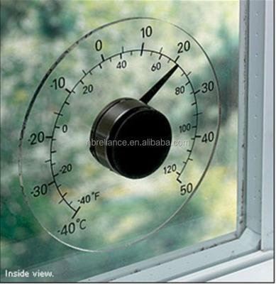 China Window Mounted Clear Bimetal 4.5inch Outdoor Window Thermometer For Measuring Outside Temperature for sale