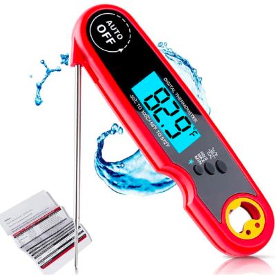 China IP67 Digital Folding Waterproof Instant Read BBQ Meat Kitchen Cooking Thermometer with Bottle Opener and Backlight RWT-SN361A for sale