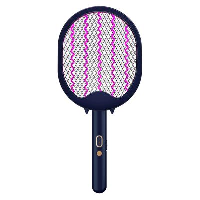 China Intelligent Folding Insect Control Fly Racket Rechargeable Battery Electric Mosquito Swatter for sale