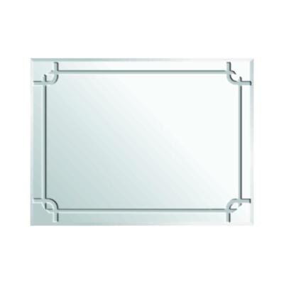 China Streamlined Modernity Best Price Hotel Bathroom Large Clear Shower Cut Out Wall Mirror for sale