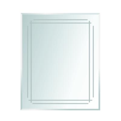 China Rectangle Bathroom Wardrobe Minimalist Shower Cut Out Wall Mirror for sale