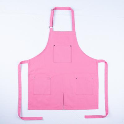 China Eco-friendly KEFEI Cotton Canvas Restaurant Kitchen Cooking Gardening Apron With Pocket for sale