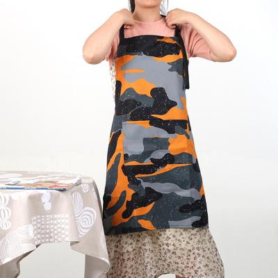 China KEFEI Eco-friendly Water Resistant Customized Colorful Logo Ready Made Kitchen Cooking Gardening Apron for sale