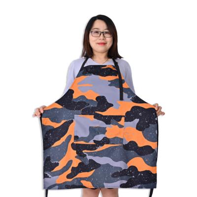 China Eco-friendly KEFEI Water Resistant Customized Colorful Logo Ready Made Kitchen Cooking Apron for sale