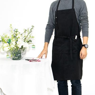 China Wholesale Ready Made Drink / Food Canvas Apron Kitchen Restaurant Cooking Uniform Apron for sale