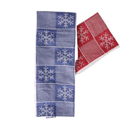 China Christmas QUICK DRY Cotton Maker Kitchen Linen Tea Towel for sale