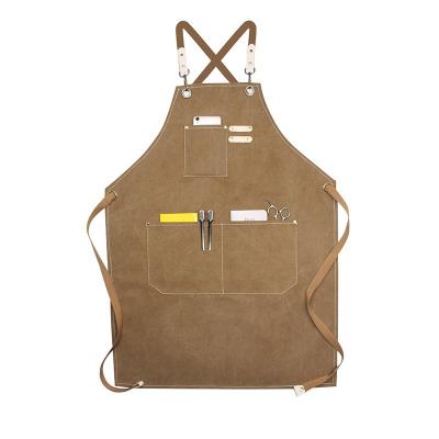 China New Style Promotion Eco-friendly Wholesale Barber Shop Coffee Shop Eco-Friendly Uniform Canvas Apron for sale