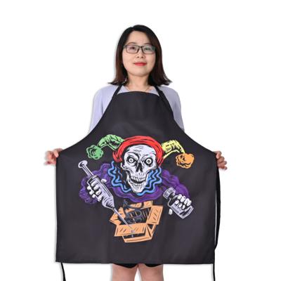 China KEFEI Waterproof Manufacturing Custom Logo Printing Waterproof Apron With Pocket Kitchen Cooking Gardening Apron for sale