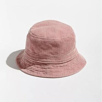 China Wholesale Custom Picture Logo Plain Corduroy Bucket Hats Custom for sale