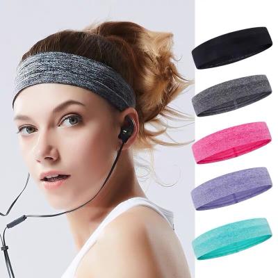 China High Quality Popular Yoga Headband Women Cotton Sports Girl Sports Hair Band Sports Logo Headband Custom Wholesale for sale