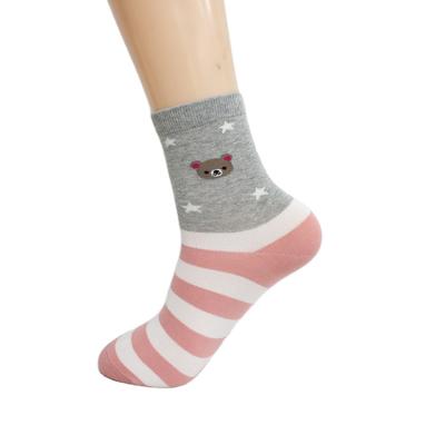 China Cartoon QUICK-DRY bear bangs women's tube socks autumn and winter thickening Korean cute CIA trend student stockings for sale