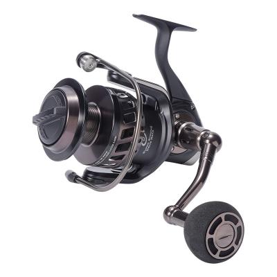 China Kishimoto Stainless Steel 4.1:1 Gear Ratio 30kg Max Drag Big Game Spinning Fishing Reel for sale