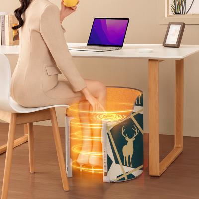 China Hotel OEM ODM Graphene Space Heater Foldable Low Power Portable Electric Heater Under Desk Foot Body Heater Carbon Heating Pad for sale