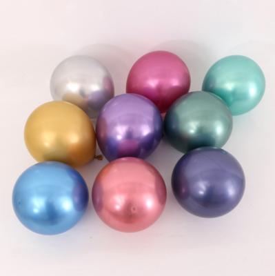 China Fashional and Practical Giant 10inch Latex Metal Chrome Color Balloons Metallic Party Balloon Latex Balloons for Party Decoration for sale